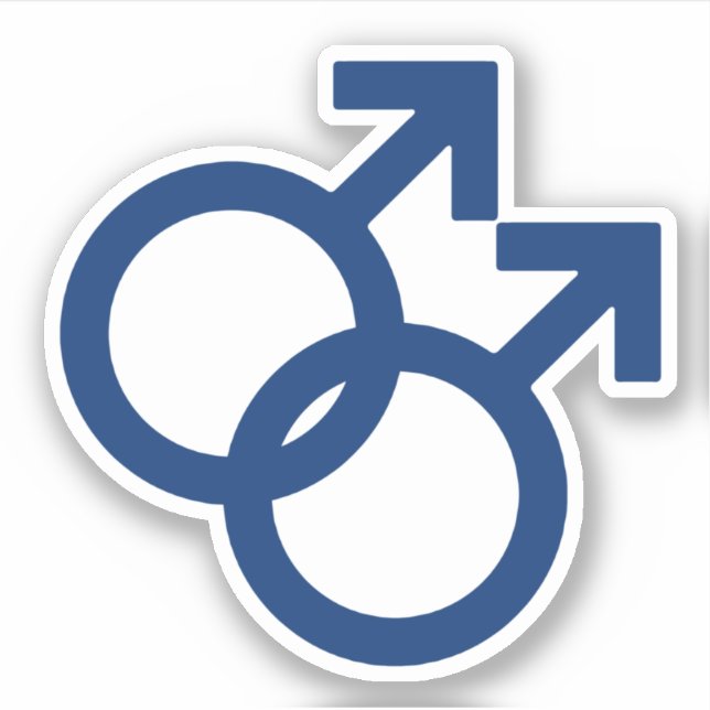 MLM Gay Men Gender Symbol (Front)