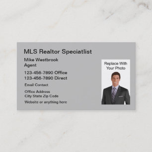 MLS Real Estate Agent Photo Business Card
