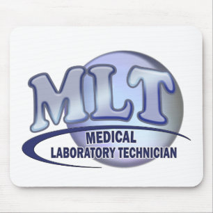 MLT FunBlue LOGO - MEDICAL LABORATORY TECHNICIAN Mouse Pad