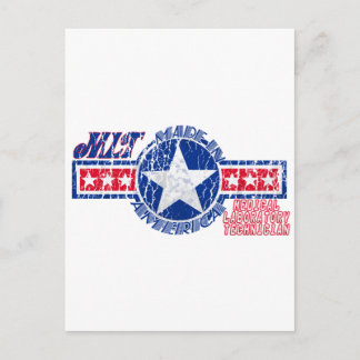 MLT MADE IN AMERICA - MEDICAL LABORATORY TECH POSTCARD