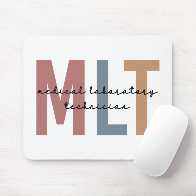 MLT Medical Laboratory Technician Medical Lab Tech Mouse Pad (With Mouse)