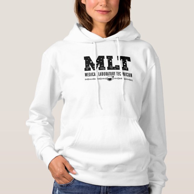 MLT Medical Laboratory Technician Science Lab Tech Hoodie (Front)
