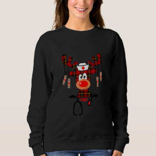 MLT Nurse Reindeer Nurse Health Christmas Outfit f Sweatshirt