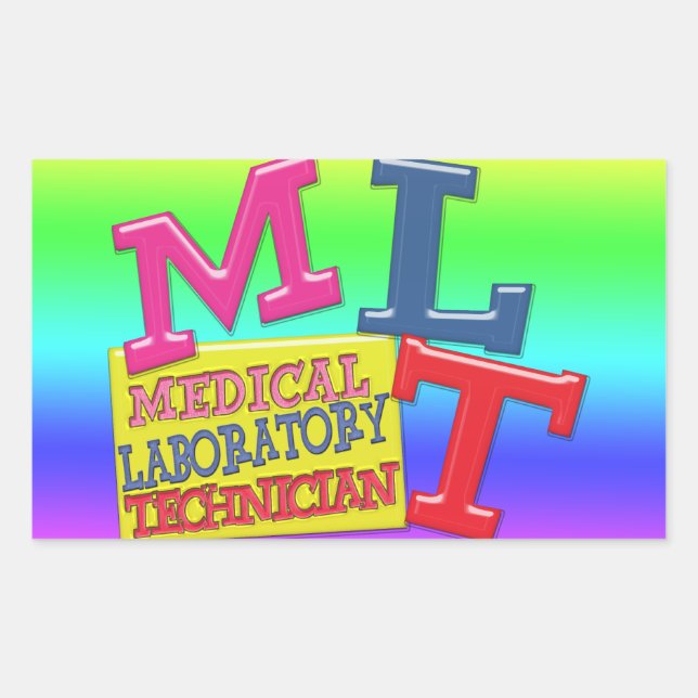 MLT WHIMSICAL FUN ACRONYM LETTERS LABORATORY RECTANGULAR STICKER (Front)