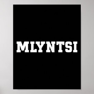 Mlyntsi Food Design For Men Women Kids Funny Mlynt Poster