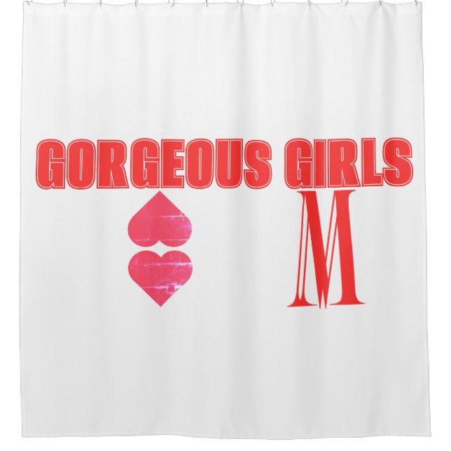 MM Women's Shower Curtain (Front)