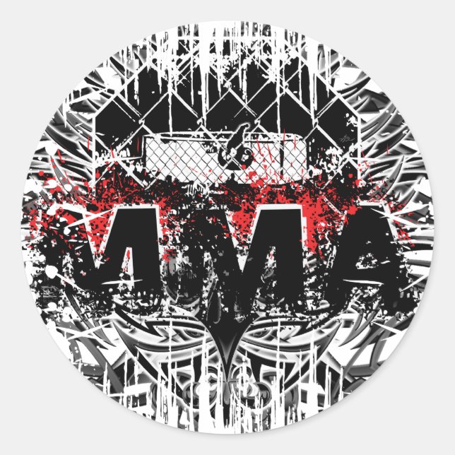MMA 01 CLASSIC ROUND STICKER (Front)