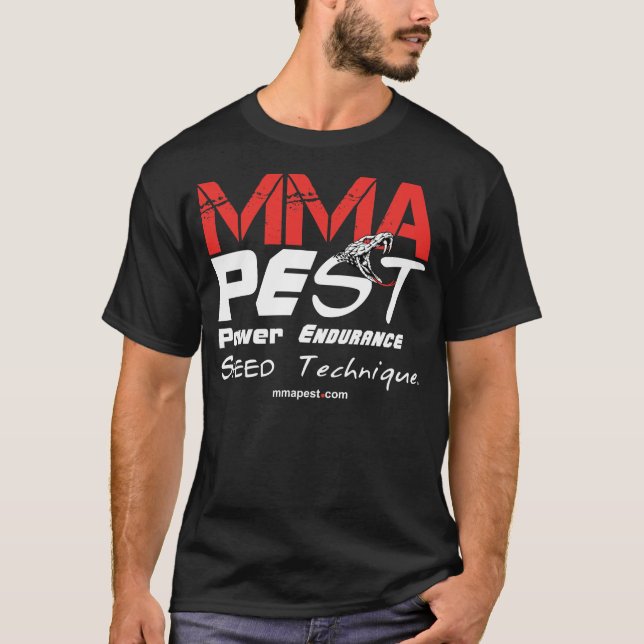 MMA Apparel - Mens Black Tshirt (Front)