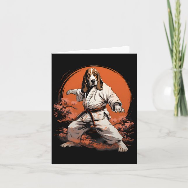 Mma Bet Hound Dog Karate  Card (Front)