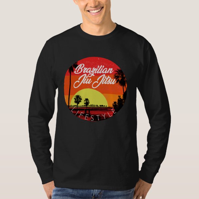 MMA Brazilian Jiu Jitsu BJJ Beach Lifestyle T-Shirt (Front)
