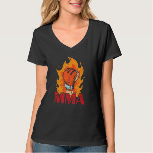 MMA burning Boxing Glove with Fire T-Shirt