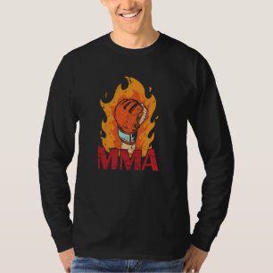 MMA burning Boxing Glove with Fire T-Shirt