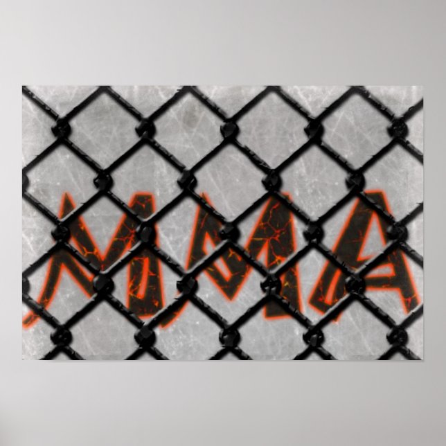 MMA Caged Poster (Front)
