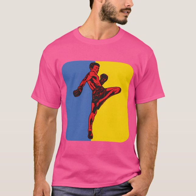 Mma Fighter Kickboxer Boxer T-Shirt (Front)