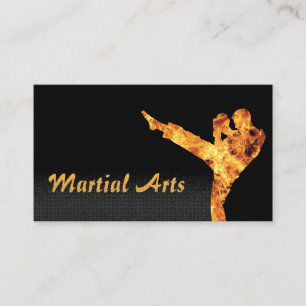 MMA Fighter Martial Arts Business Cards