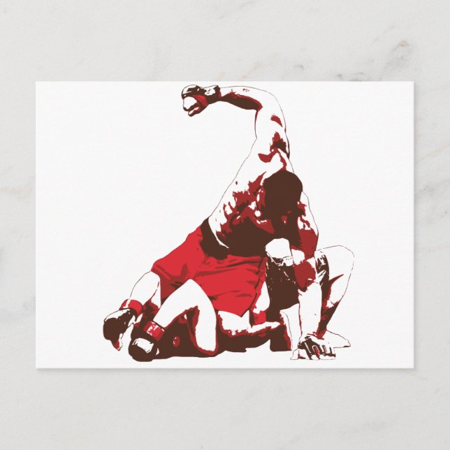 MMA Ground & Pound Postcard (Front)