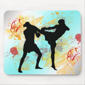 MMA Head Kick Mouse Pad