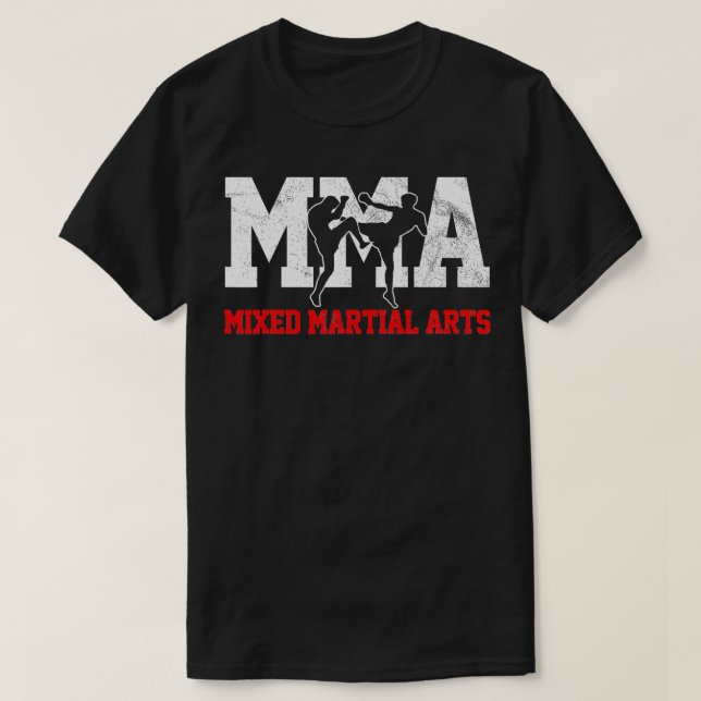MMA Kickboxin Gift Fighter  T-Shirt (Design Front)
