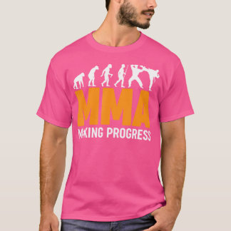 Mma Making Progress Martial Arts Kickboxing T-Shirt
