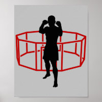 MMA Mens Mixed Marshal Arts Cage Fighter Ready
