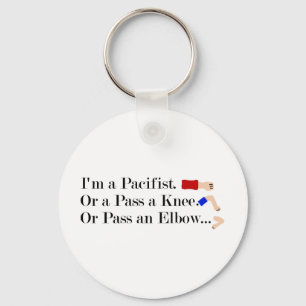 MMA Pacifist Humour Design Key Ring