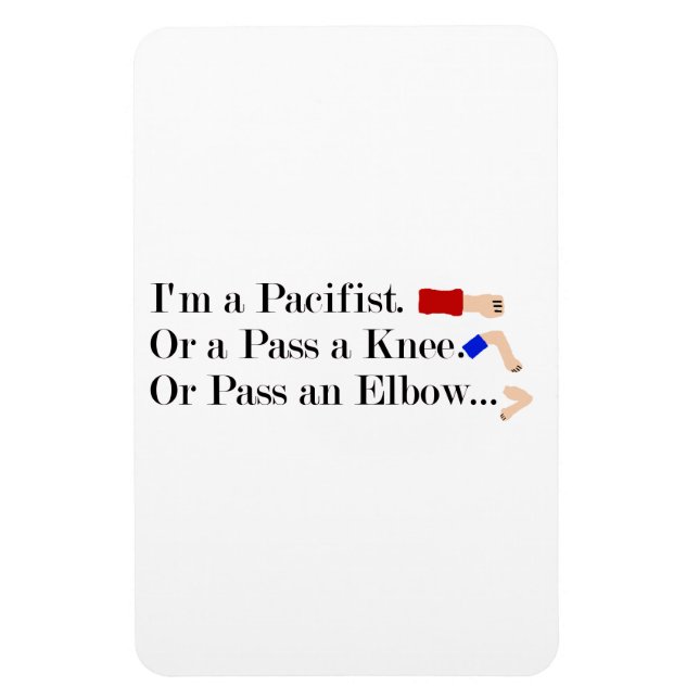 MMA Pacifist Humour Design Magnet (Vertical)