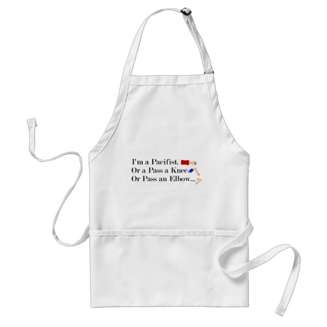 MMA Pacifist Humour Design Standard Apron (Front)