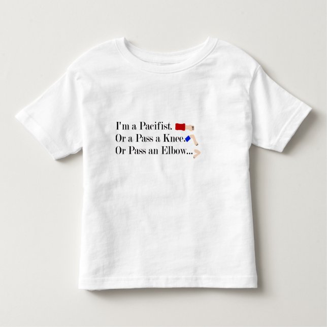 MMA Pacifist Humour Design Toddler T-Shirt (Front)