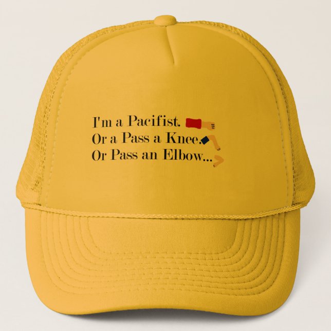 MMA Pacifist Humour Design Trucker Hat (Front)