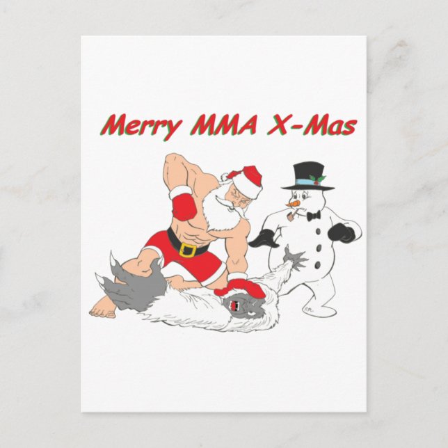 MMA Santa Holiday Postcard (Front)