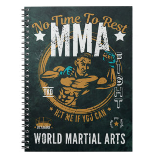 MMA Spiral Notebook - No Time To Rest
