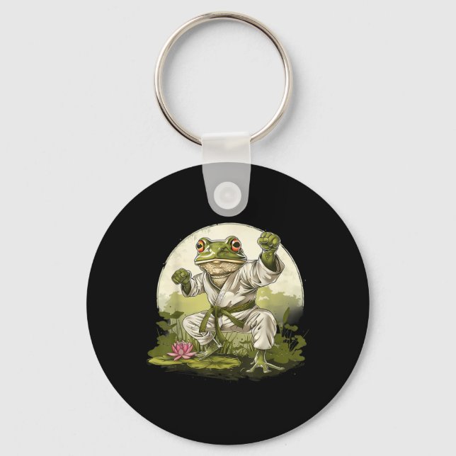 MMA Toad Judo Kickboxing Forest Jiu-Jitsu Key Ring (Front)