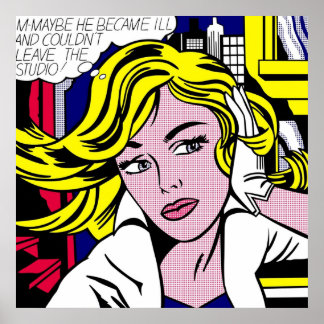 MMaybe by Roy Lichtenstein  Poster