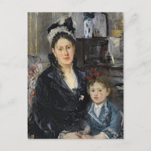 Mme Boursier and Her Daughter Berthe Morisot Postcard