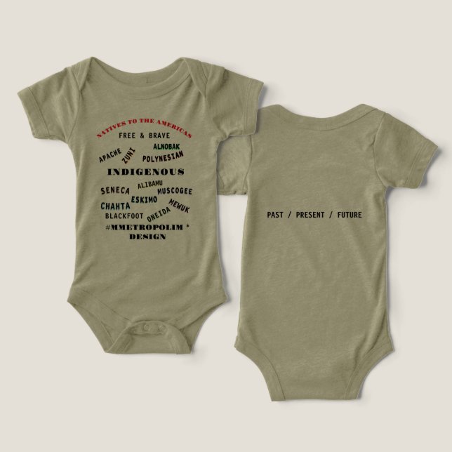 MMETROPOLIM UNISEX /0-24M INDIGENOUS NAMES     (Design Front & Back)