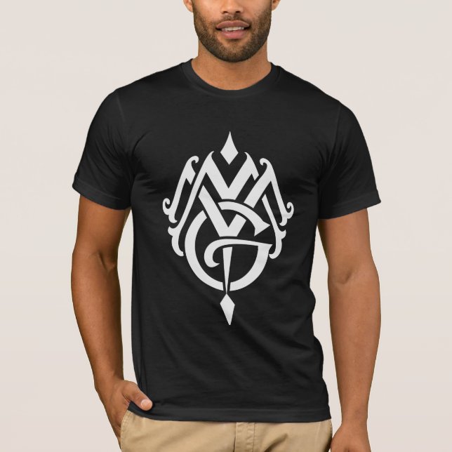 mmg initial monogram men and women tshirt (Front)