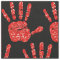 MMIW Red Hand Jewelled Pattern Black