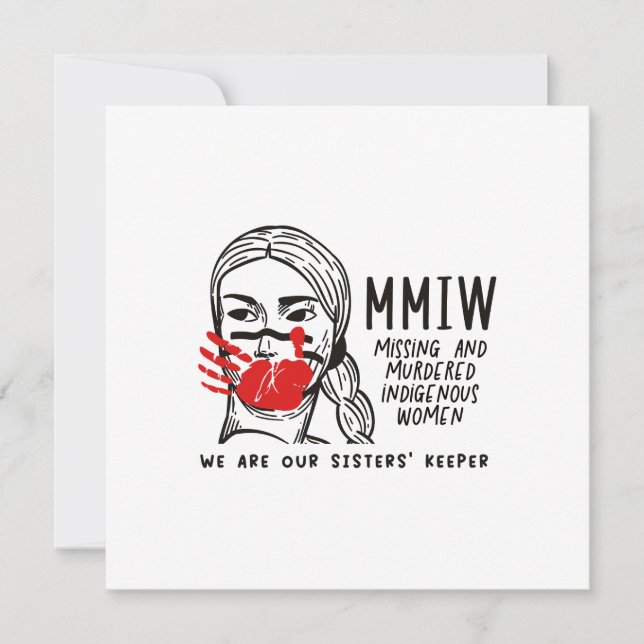 MMIW - We Are Our Sisters' Keeper  Card (Front)