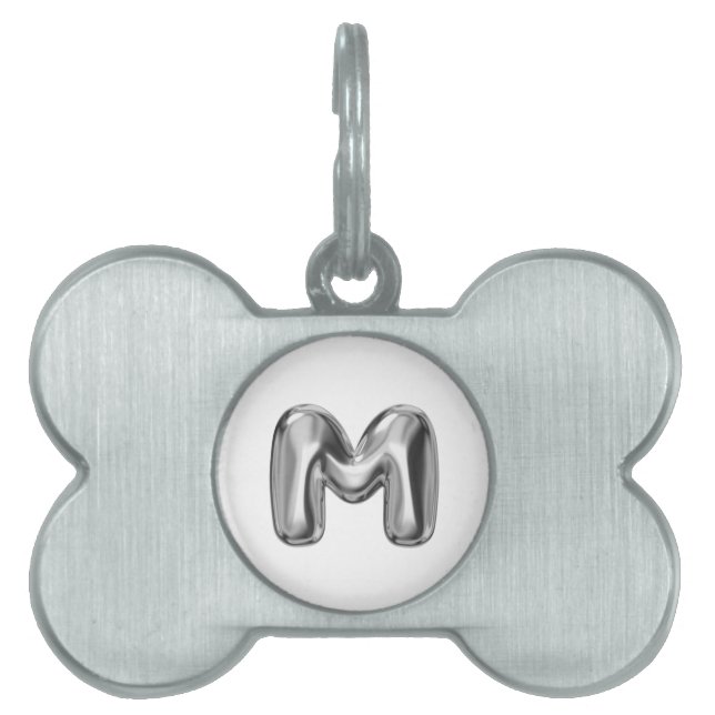 MMM ALPHABET Tapestry Pet ID Tag (Front)