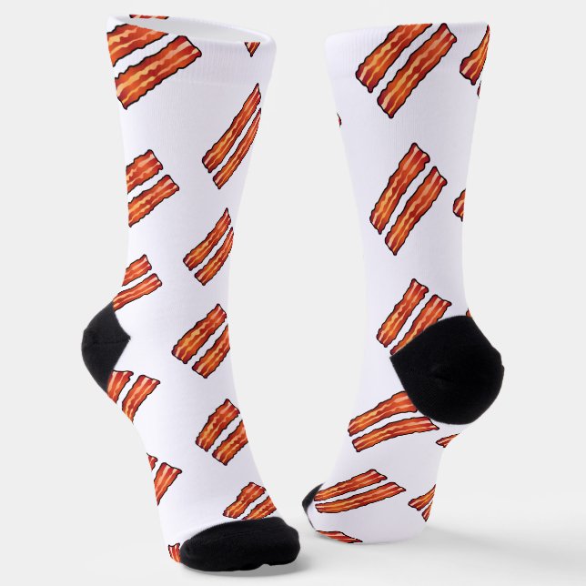 Mmm Bacon Socks (Angled)