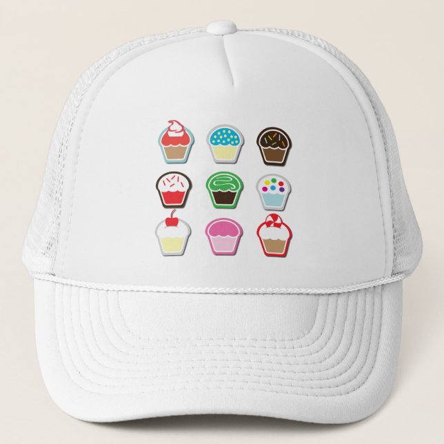 Mmm, Cupcakes! Trucker Hat (Front)