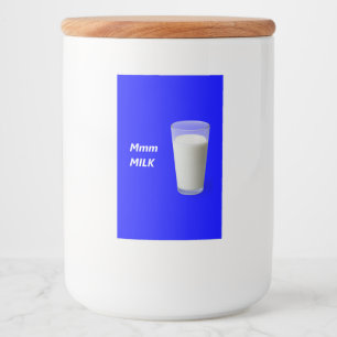 Mmm MILK Food Label