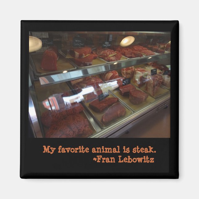 Mmmm...Steak Magnet (Front)