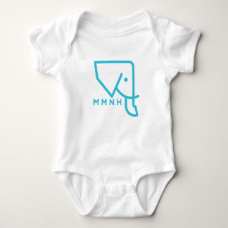 MMNH Blue Elephant Baby Romper Baby Bodysuit
