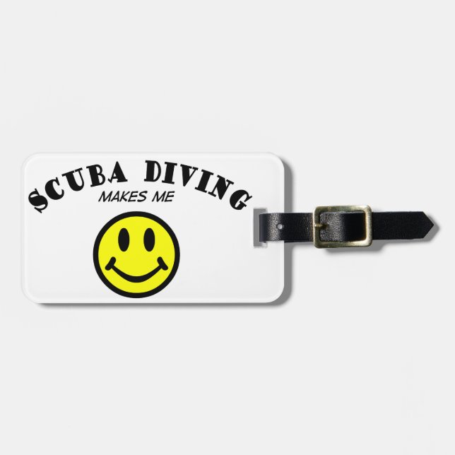 MMS: Scuba Diving Luggage Tag (Front Horizontal)