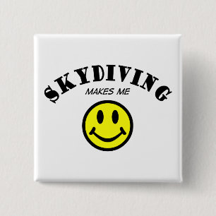 MMS: Skydiving 15 Cm Square Badge