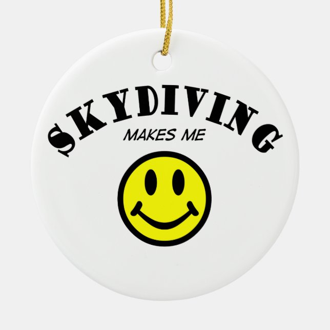 MMS: Skydiving Ceramic Tree Decoration (Front)
