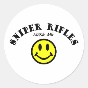 MMS: Sniper Rifles Classic Round Sticker