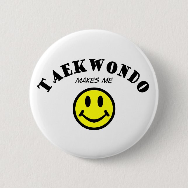 MMS: Taekwondo 6 Cm Round Badge (Front)