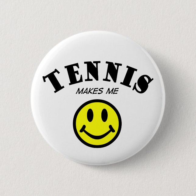 MMS: Tennis 6 Cm Round Badge (Front)